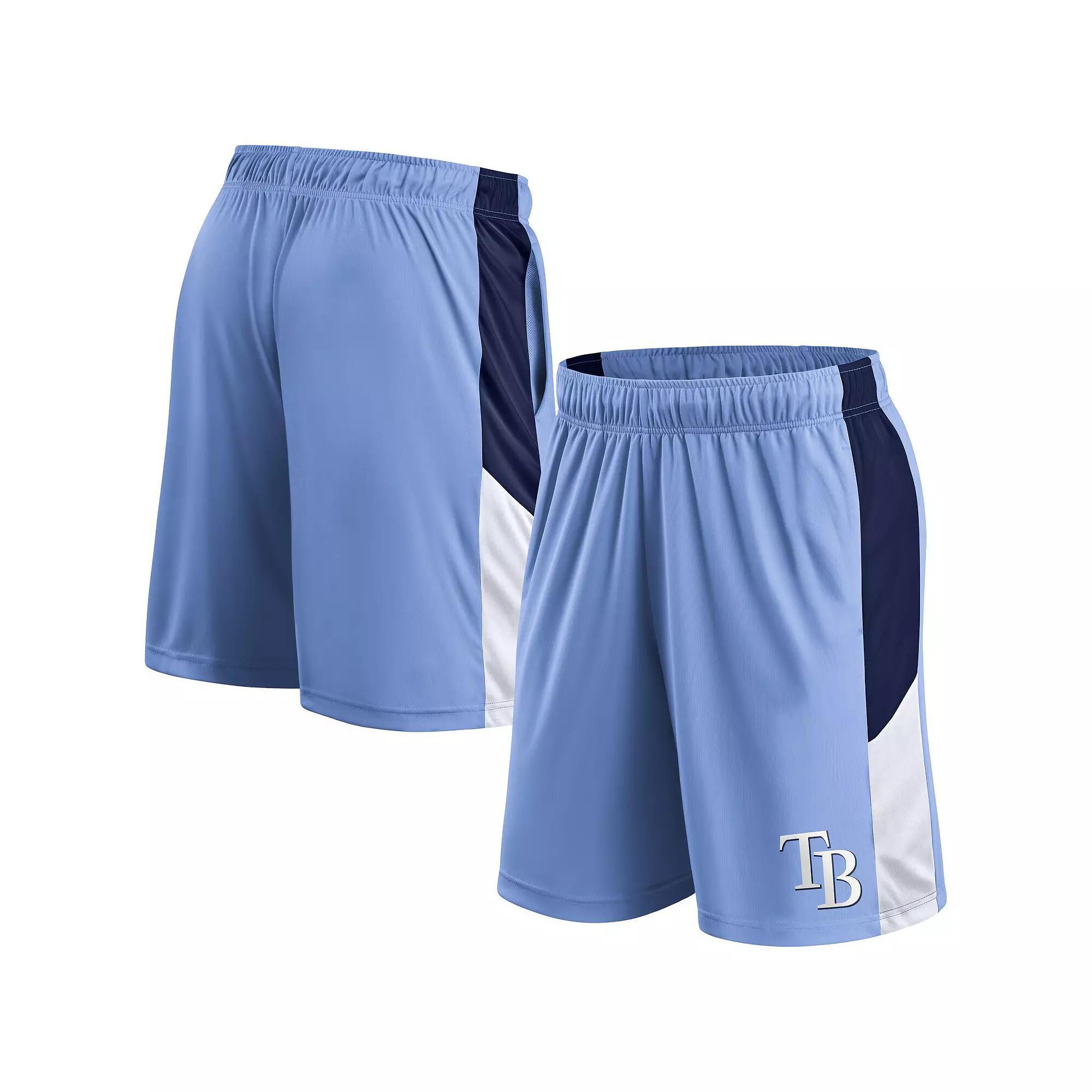 Men's Fanatics Light Blue Tampa Bay Rays Primary Logo Shorts, Size: 2XL Product Image