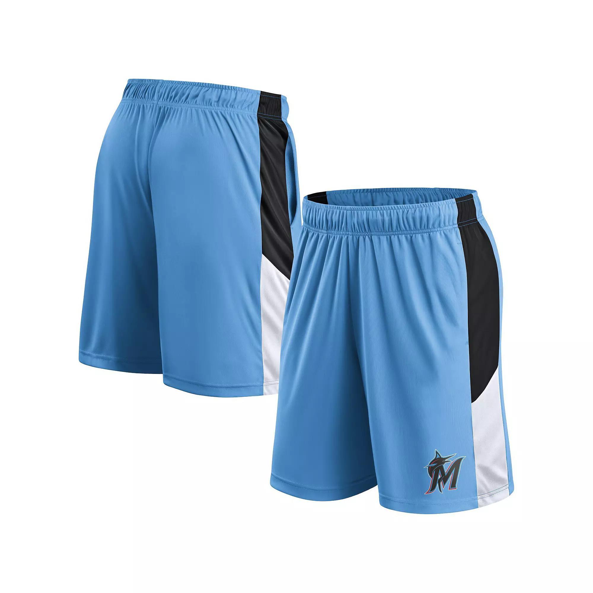 Men's Fanatics Blue Miami Marlins Primary Logo Shorts, Size: 2XL Product Image