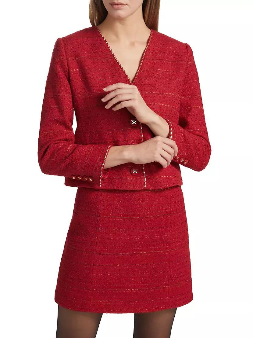 Clara Tweed Cropped Jacket Product Image