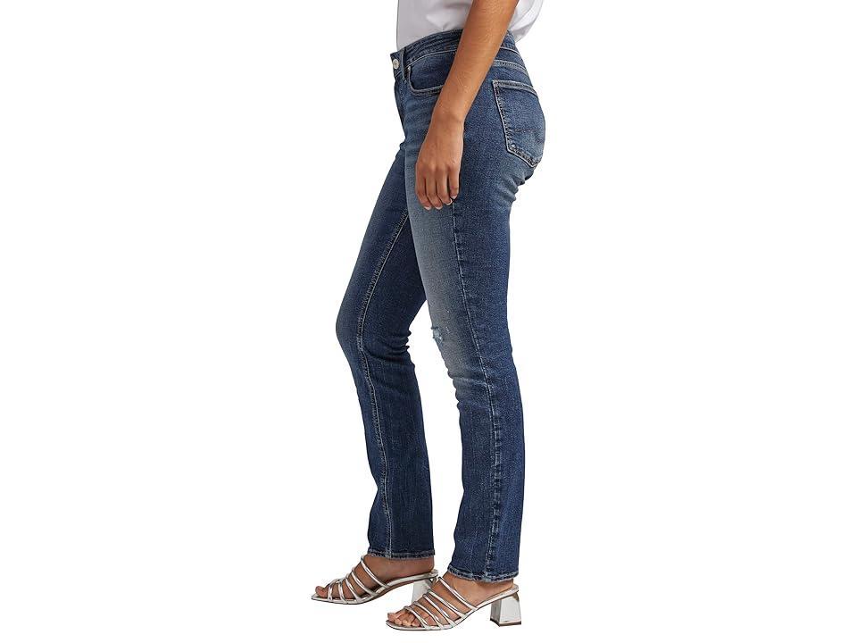 Silver Jeans Co. Elyse Mid-Rise Straight Leg Jeans L03403CAA305 (Indigo) Women's Jeans Product Image