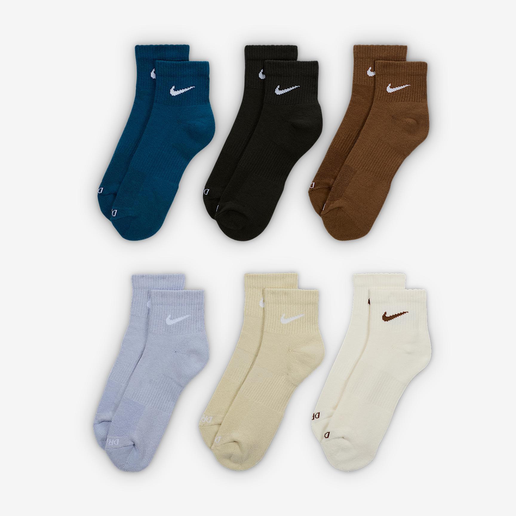 Nike Men's Everyday Plus Cushioned Training Ankle Socks (6 Pairs) Product Image