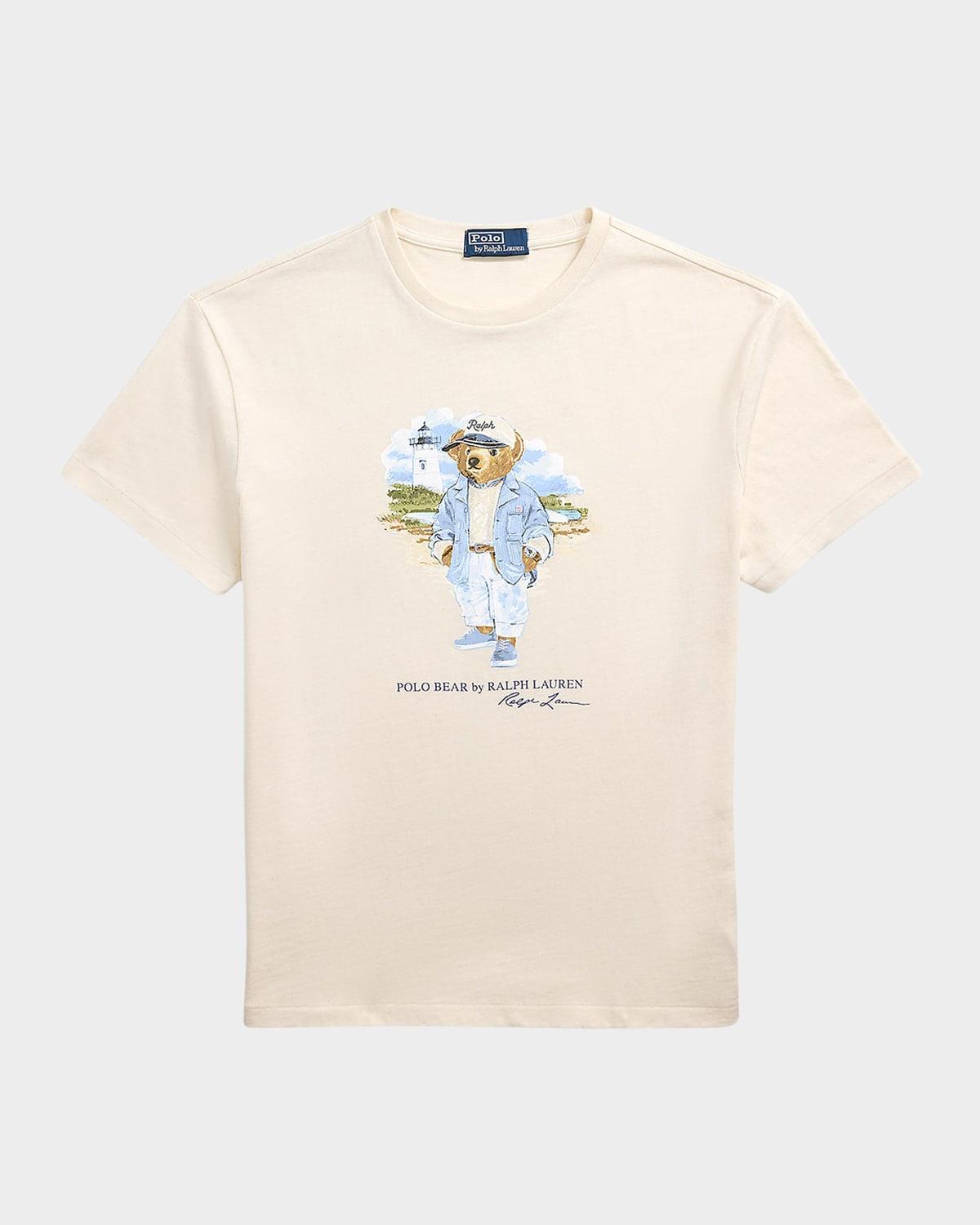 Mens Classic-Fit Polo Bear Jersey T-Shirt Product Image