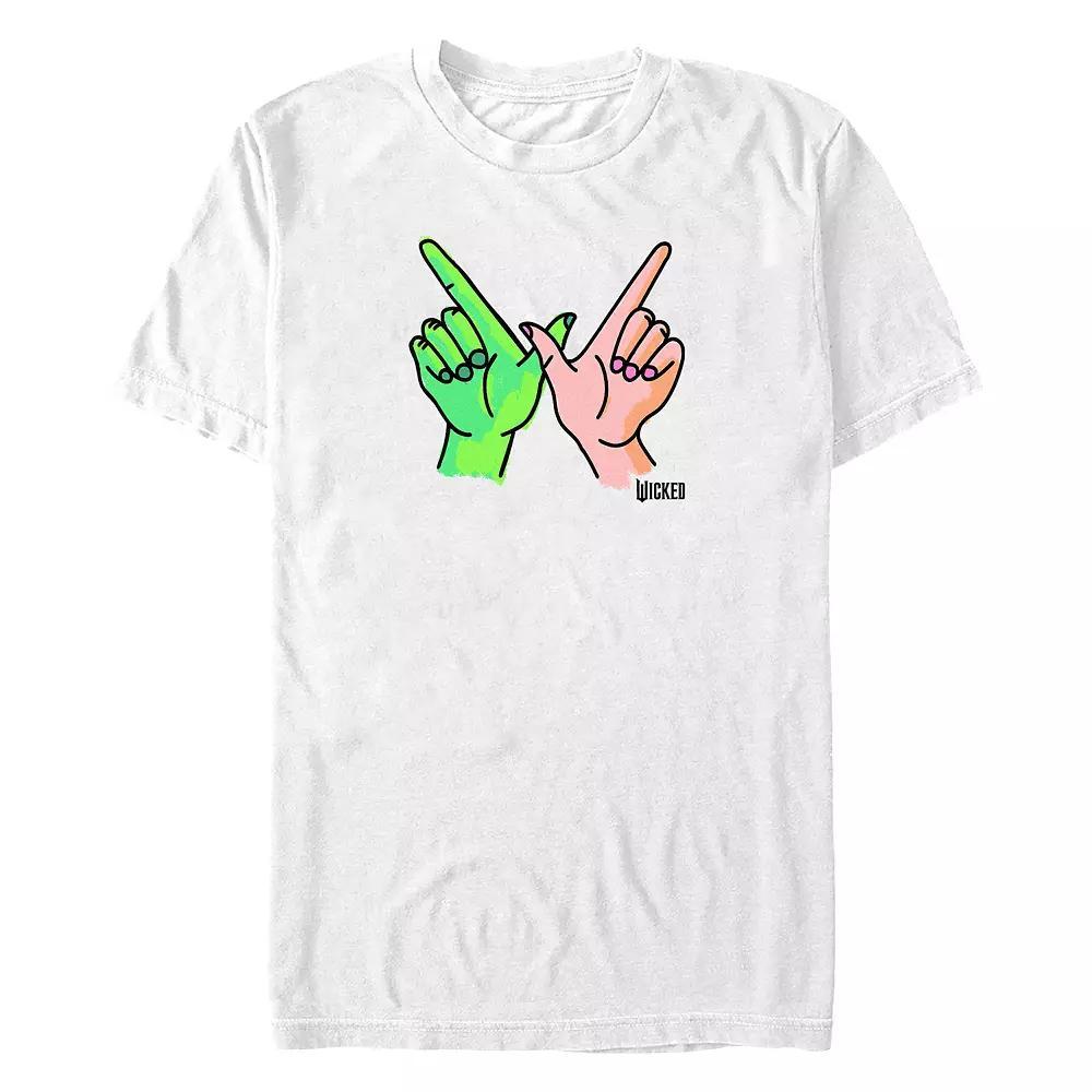 Big & Tall Wicked W Hands Sign Graphic Tee, Men's, Size: XL Tall, White Product Image