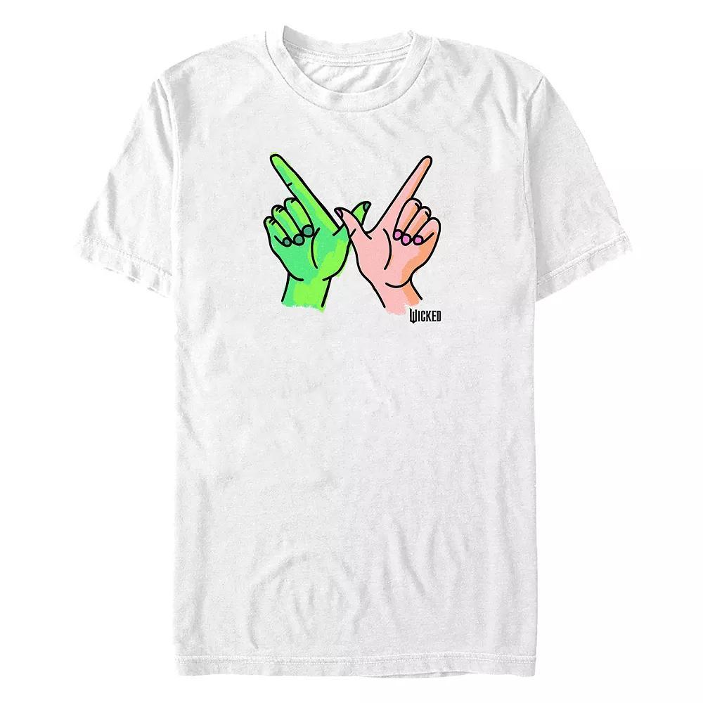 Big & Tall Wicked W Hands Sign Graphic Tee, Men's, Size: XL Tall, White Product Image