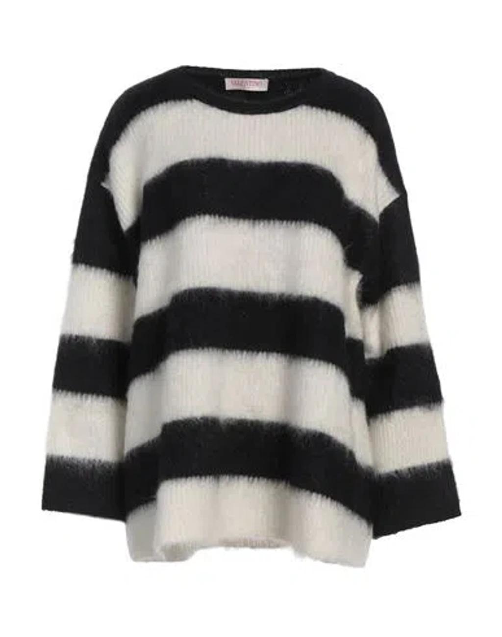VALENTINO Garavani Woman Sweater Ivory Size Xxs Mohair Wool, Polyamide, Wool In White Product Image