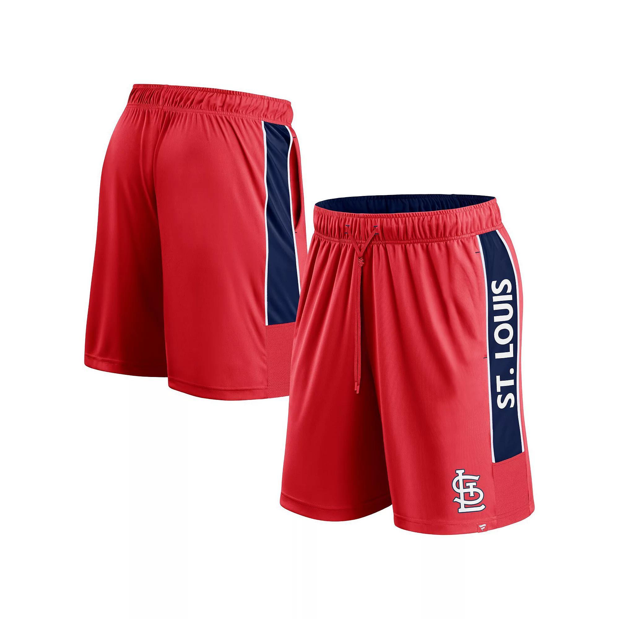 Men's Fanatics Branded Red St. Louis Cardinals Win The Match Defender Shorts, Size: Large Product Image
