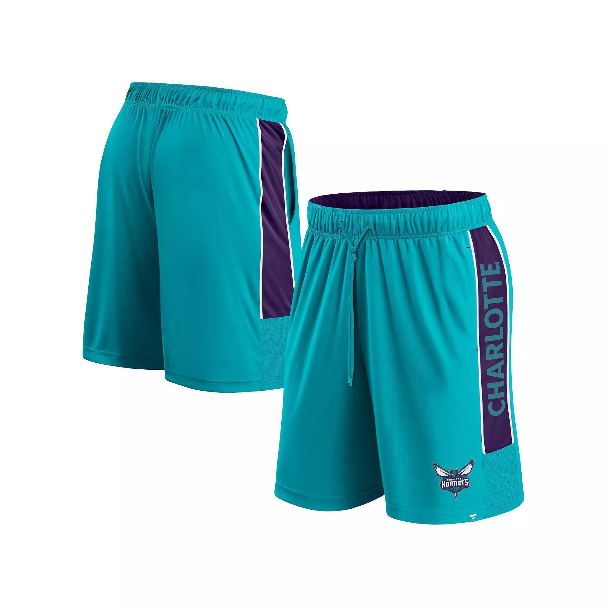 Men's Fanatics Branded Teal Charlotte Hornets Game Winner Defender Shorts, Size: Medium, Chr Blue Product Image