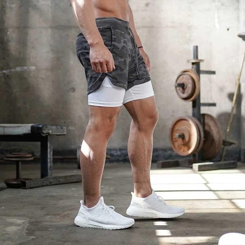 Drawstring Waist Lined Running Shorts Product Image