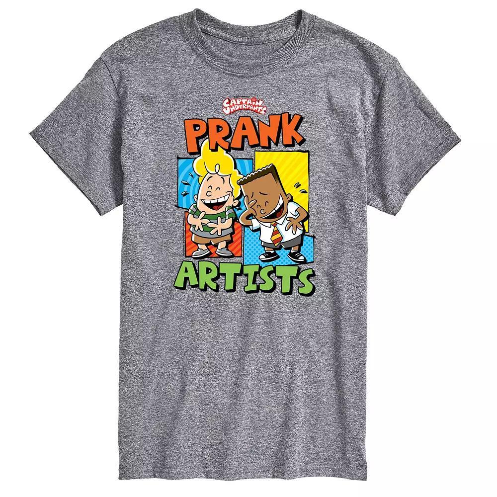 Mens Captain Underpants Prank Artists Graphic Tee Product Image