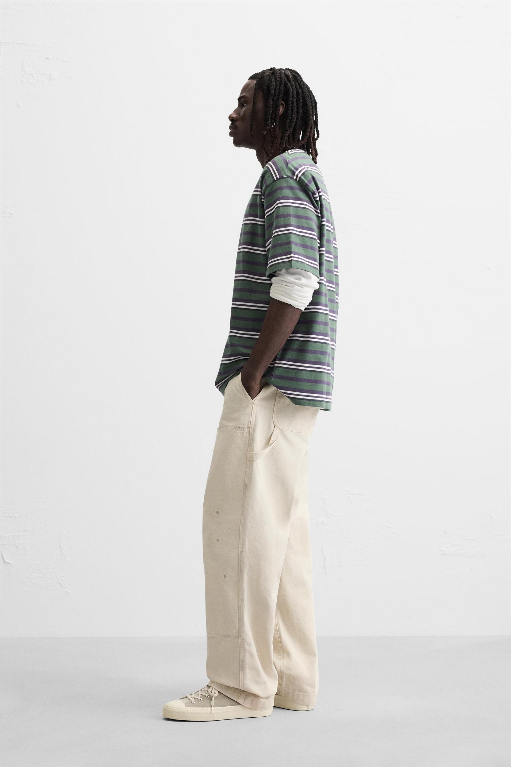 STRIPED JACQUARD T-SHIRT Product Image