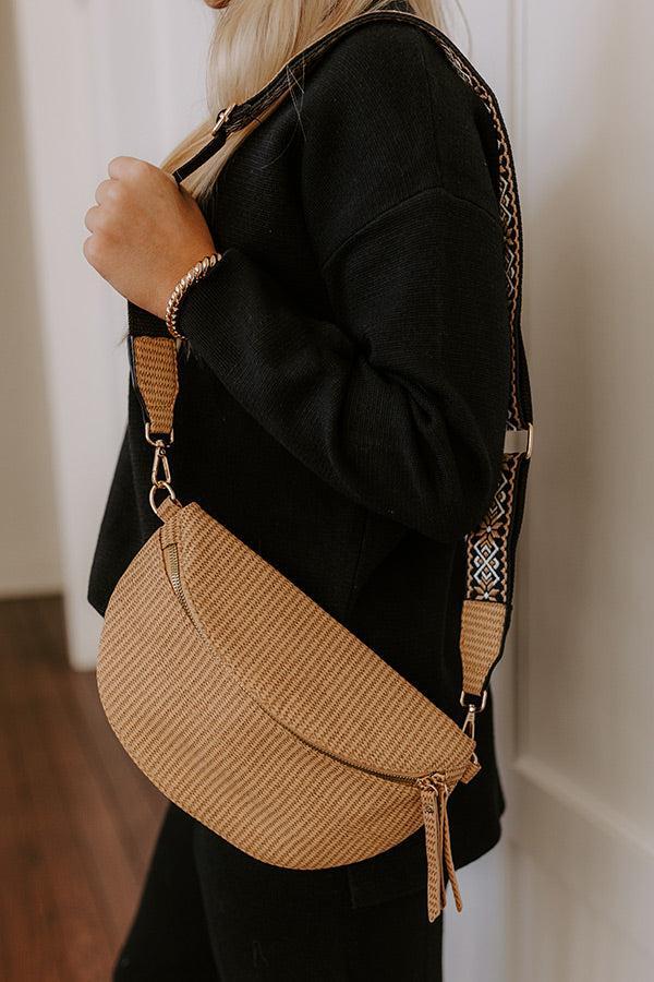 City Chic Faux Leather Fanny Pack in Tan Product Image