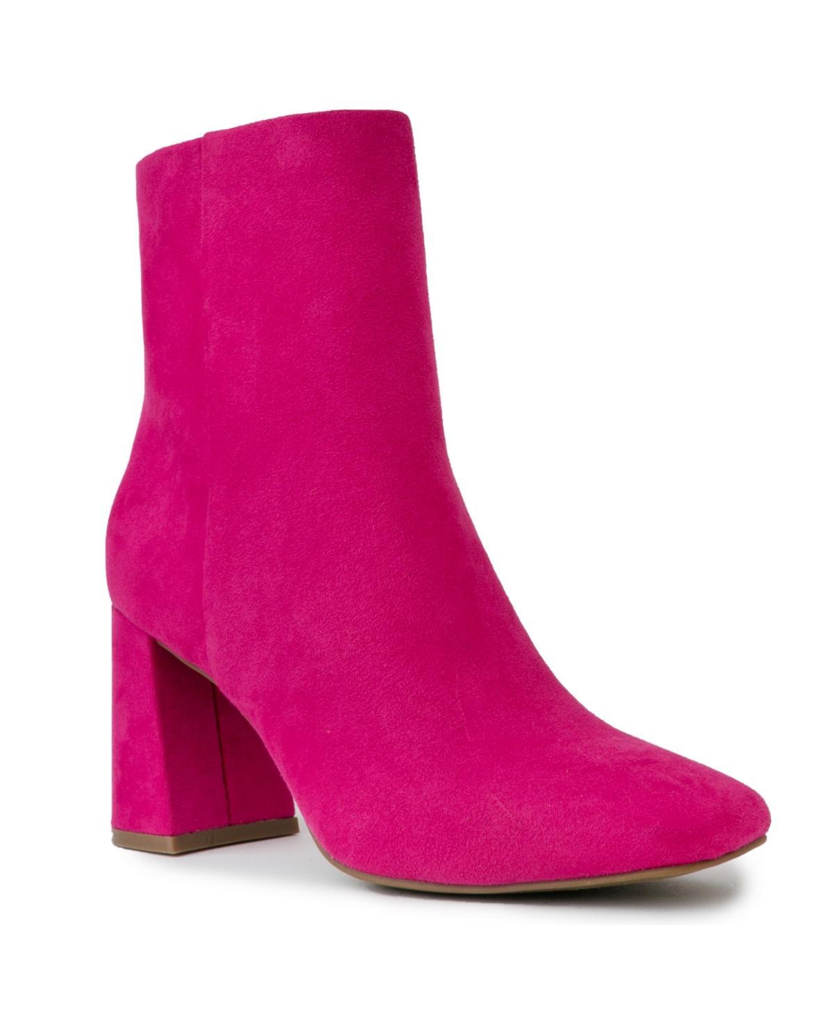 sugar Element Women's Closed Toe Dress Ankle Boots, Size: 7, Red Product Image