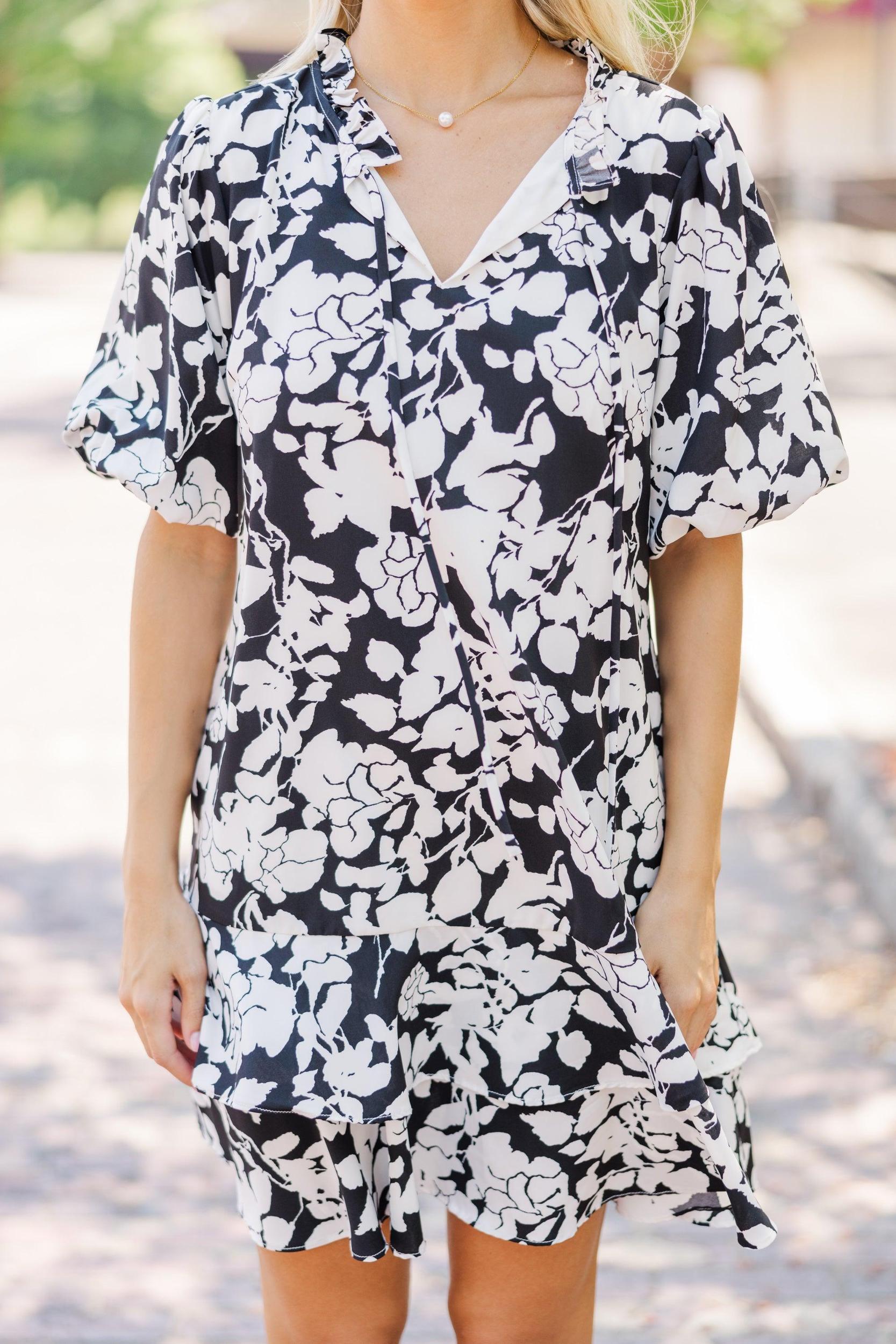 Get What You Love Black Floral Dress Female Product Image