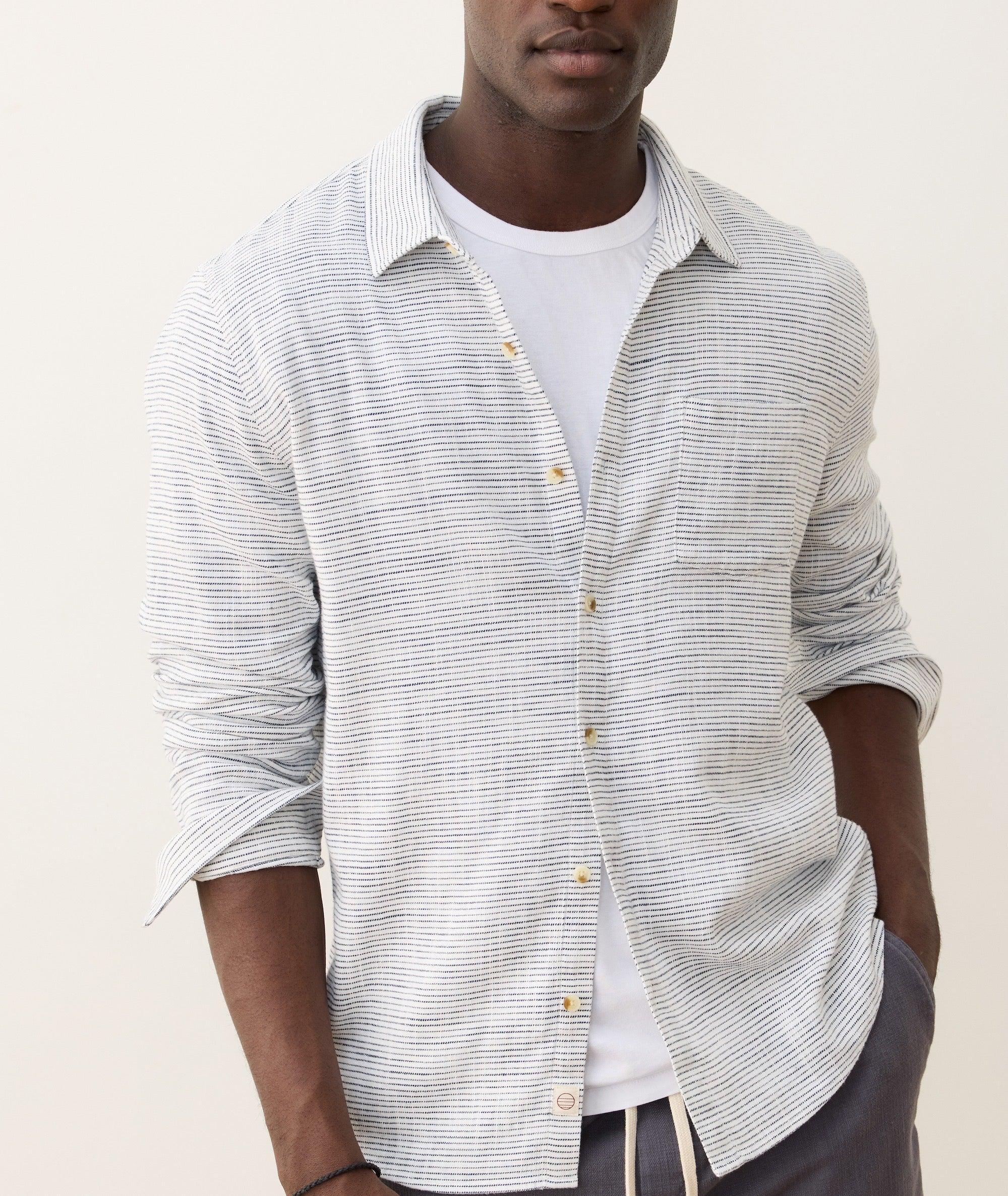 Stretch Selvage Long Sleeve Shirt Product Image
