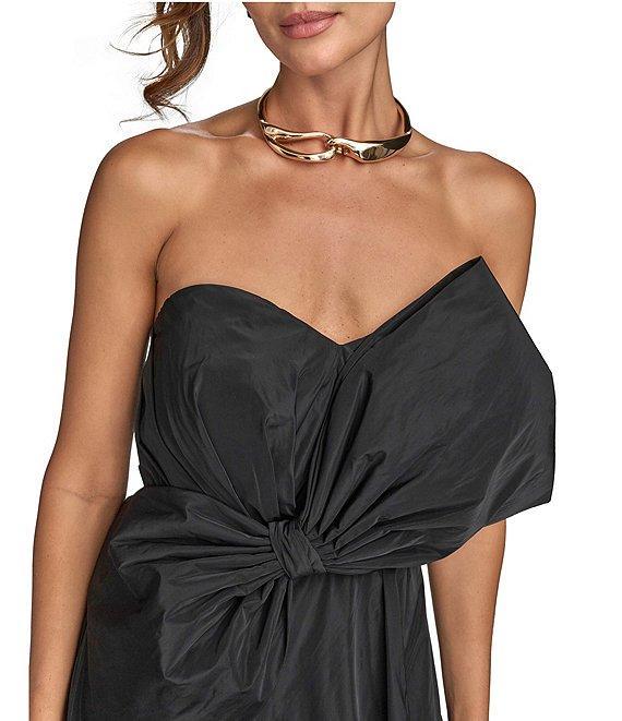 Donna Karan Taffeta Sweetheart Neck Strapless Ball Gown Product Image