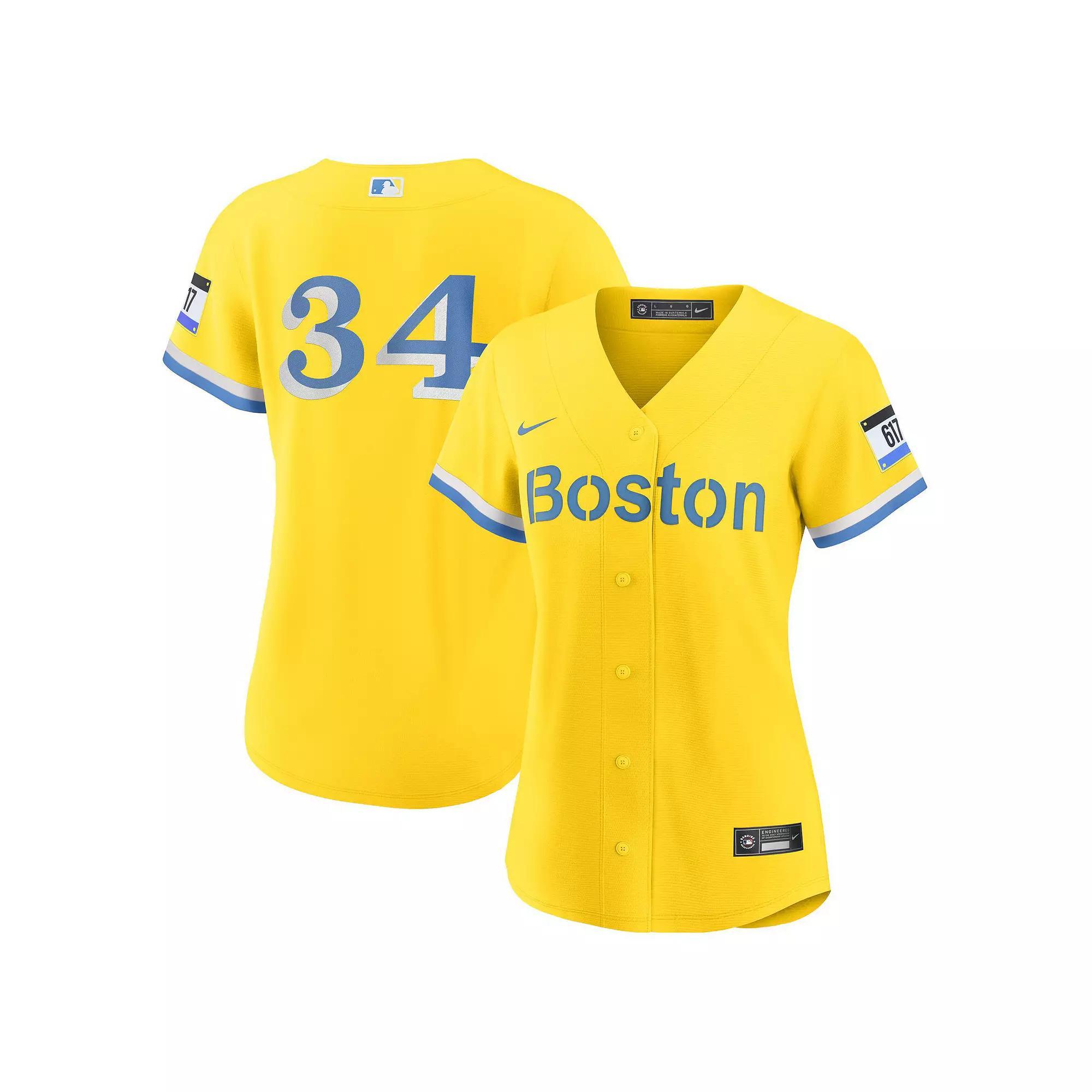 Women's Nike David Ortiz Gold Boston Red Sox City Connect Replica Player Jersey, Size: XL Product Image