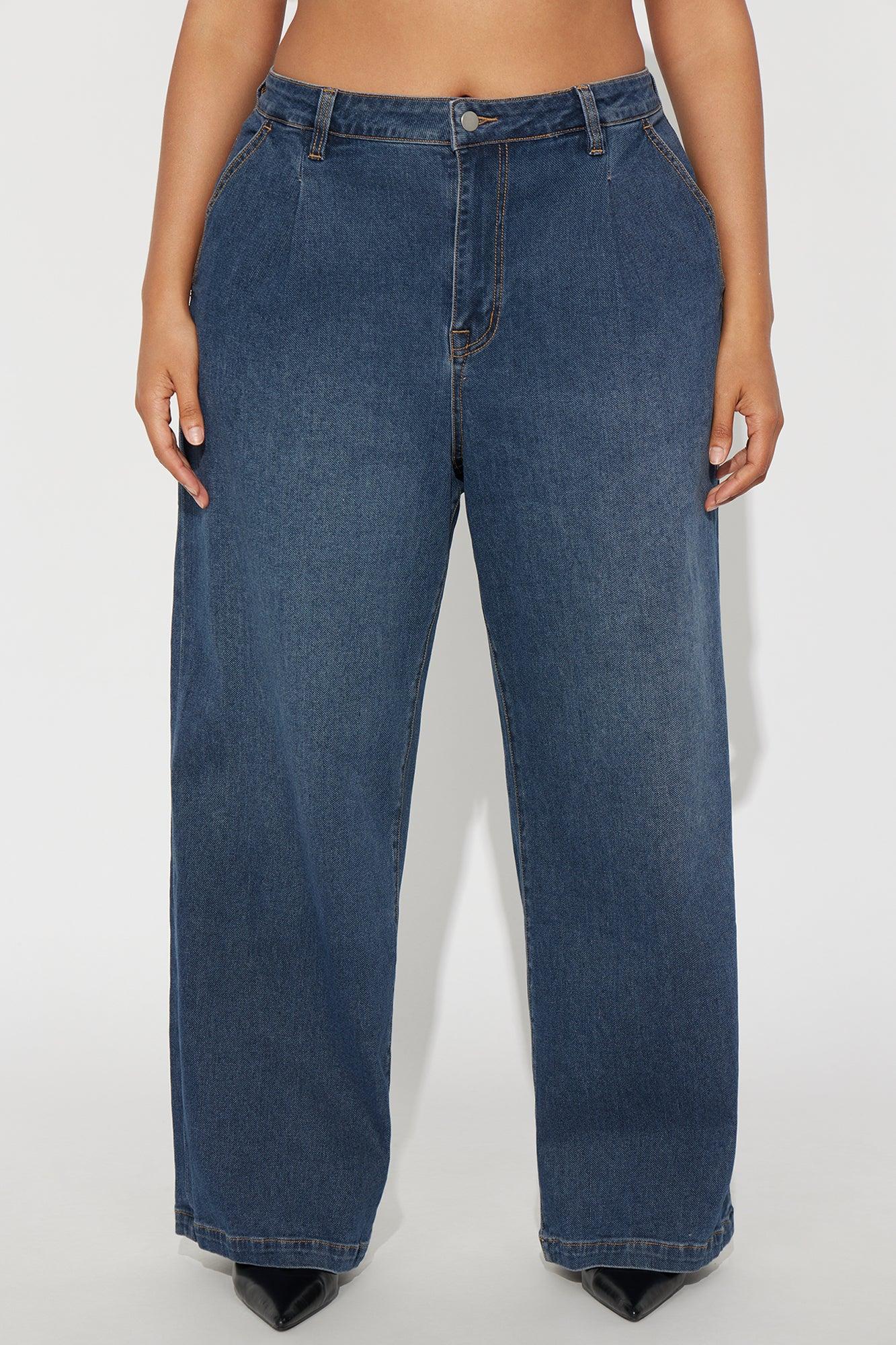 Everly Trouser Straight Leg Jeans - Dark Wash Product Image