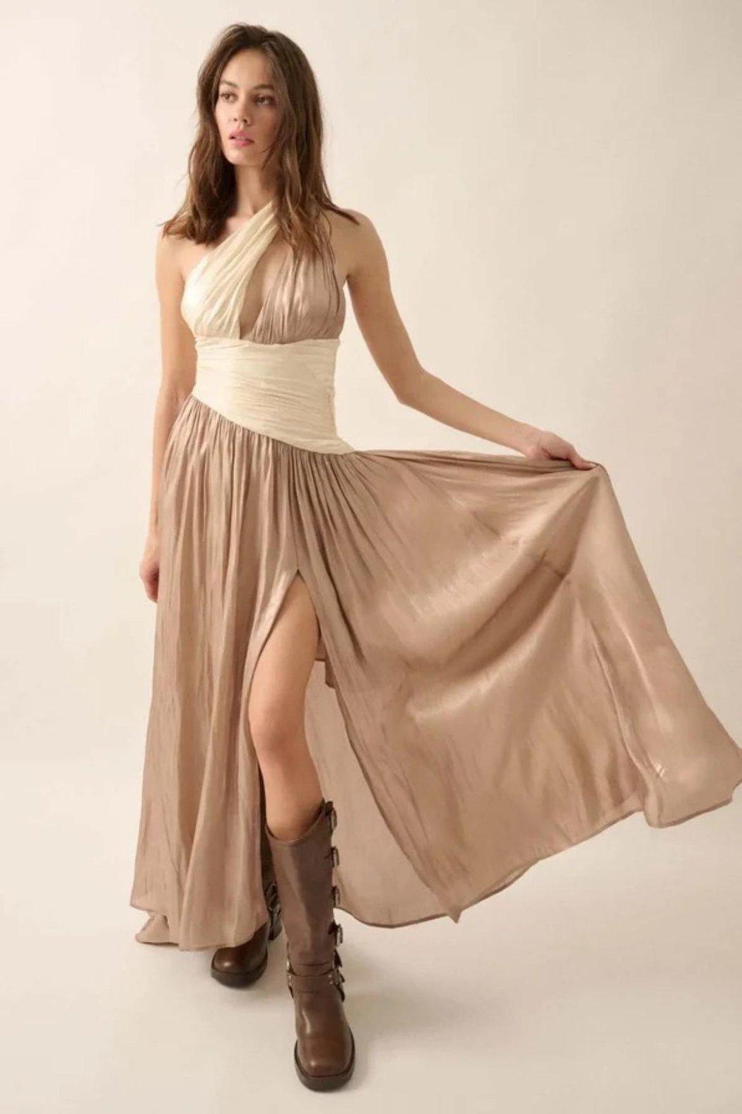 Colorblock Maxi Dress Product Image