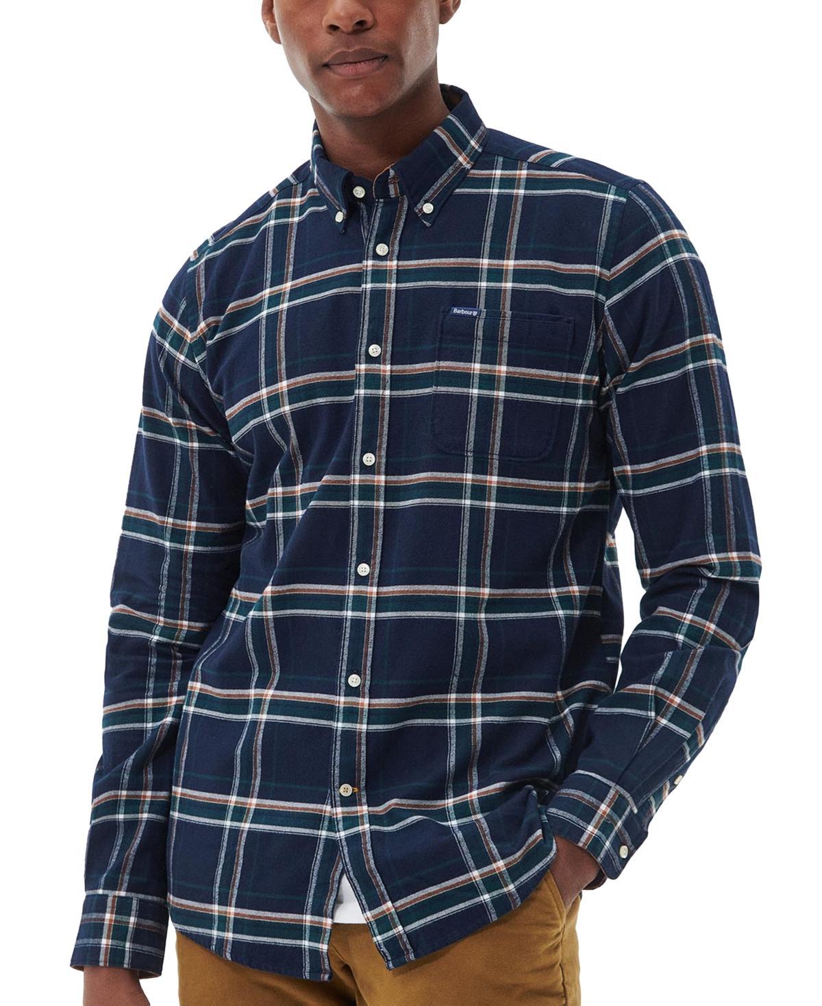 Barbour Barbour Ronan Tailored Check Shirt (Ecru) Men's Clothing Product Image