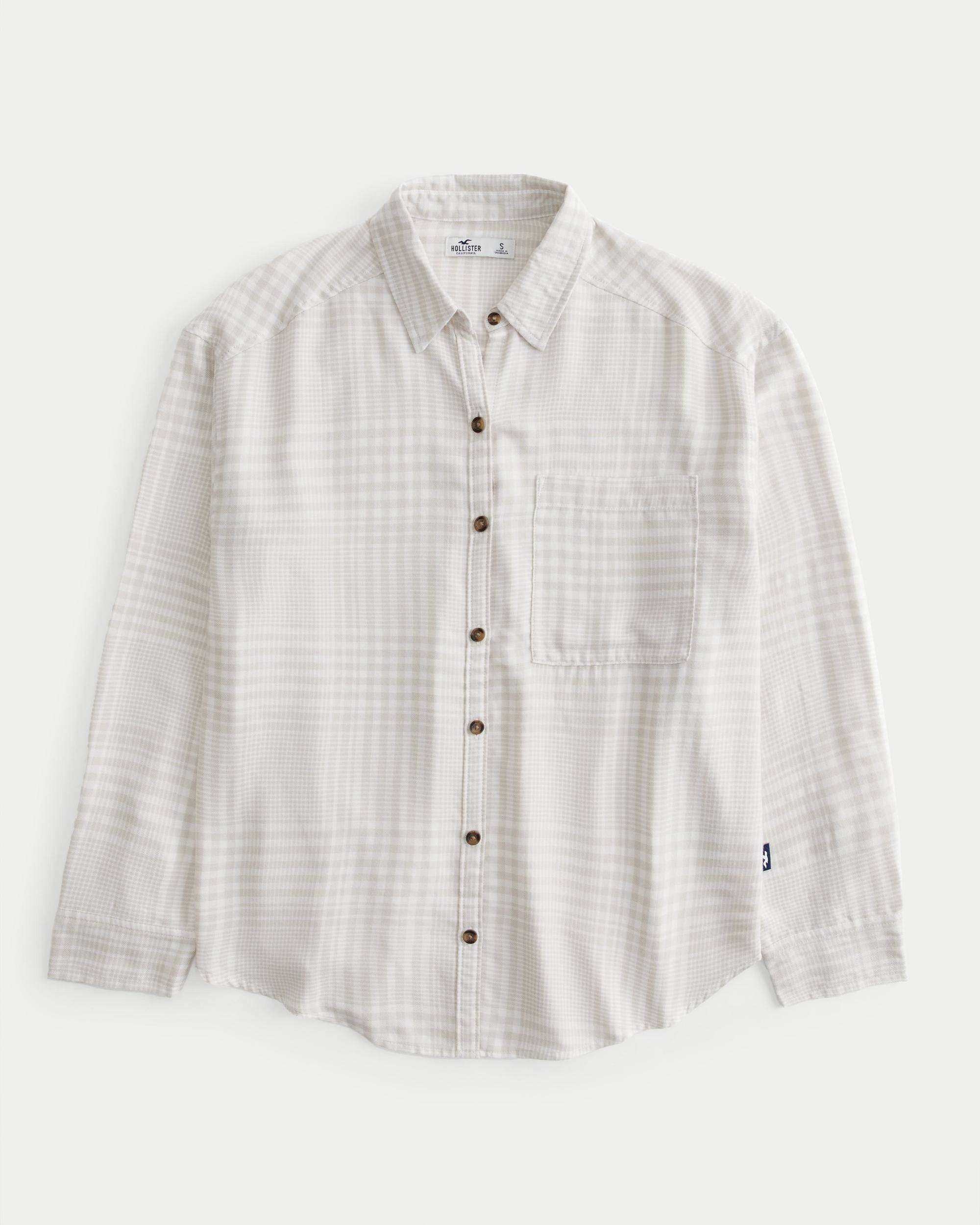 Oversized Flannel Shirt Product Image