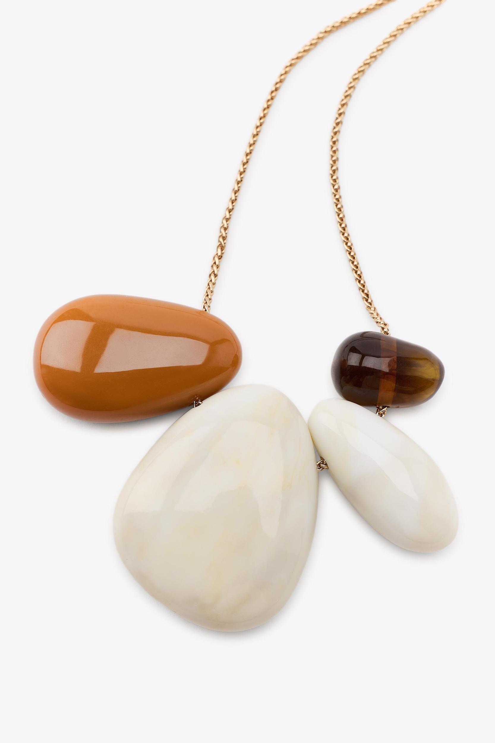 RESIN STONE CHAIN NECKLACE Product Image