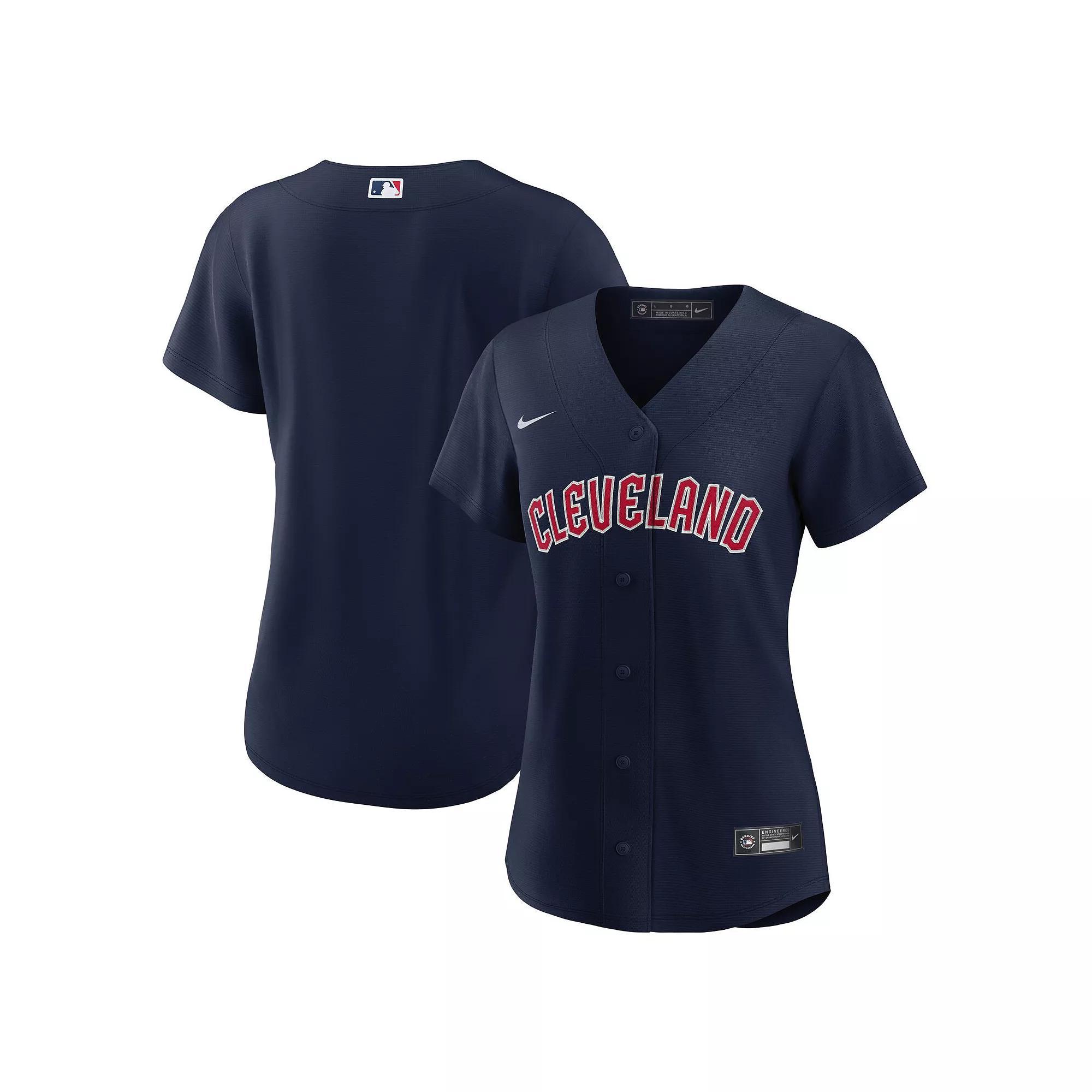 Women's Nike Navy Cleveland Guardians Alternate Official Replica Jersey, Size: Medium, Grd Blue Product Image