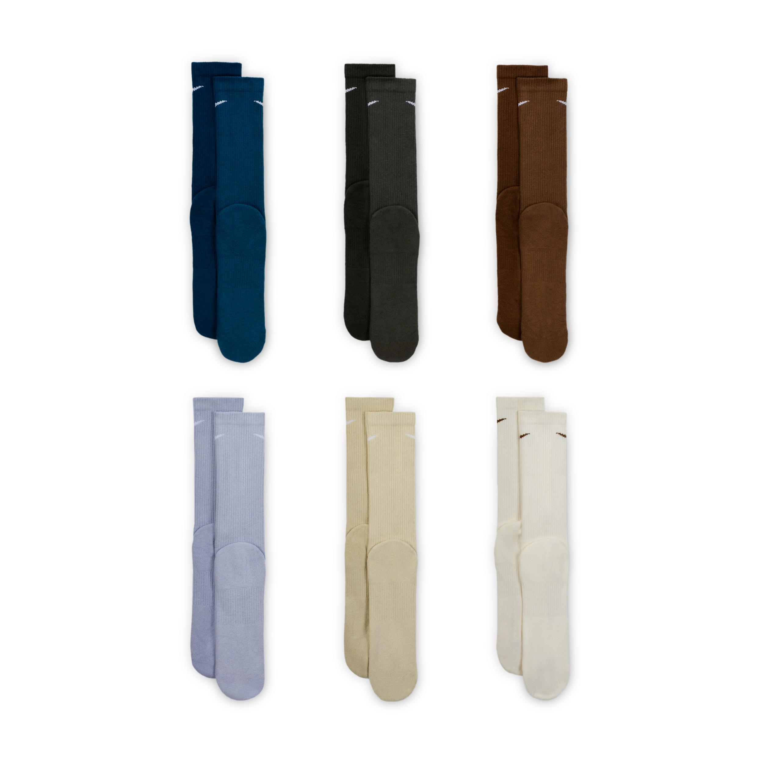 Nike Men's Everyday Plus Cushioned Training Crew Socks (6 Pairs) Product Image