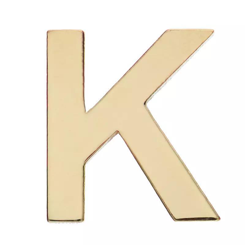 Au Naturale 14k Gold Initial Single Stud Earring, Women's Product Image