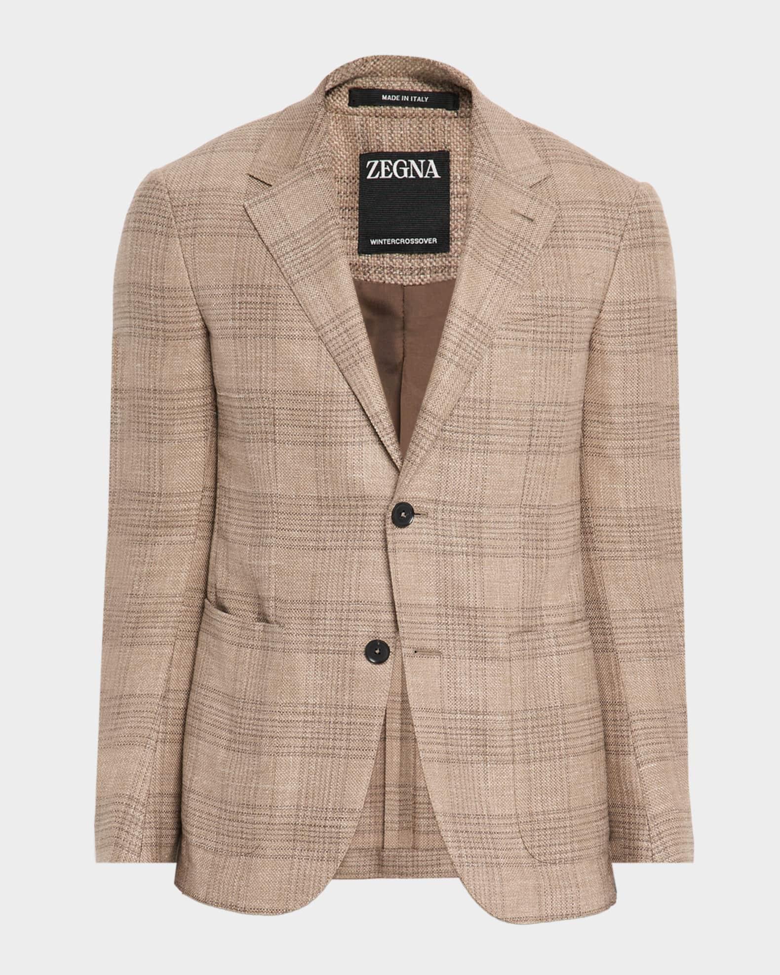 Men's Winter Crossover Large Plaid Sport Coat Product Image