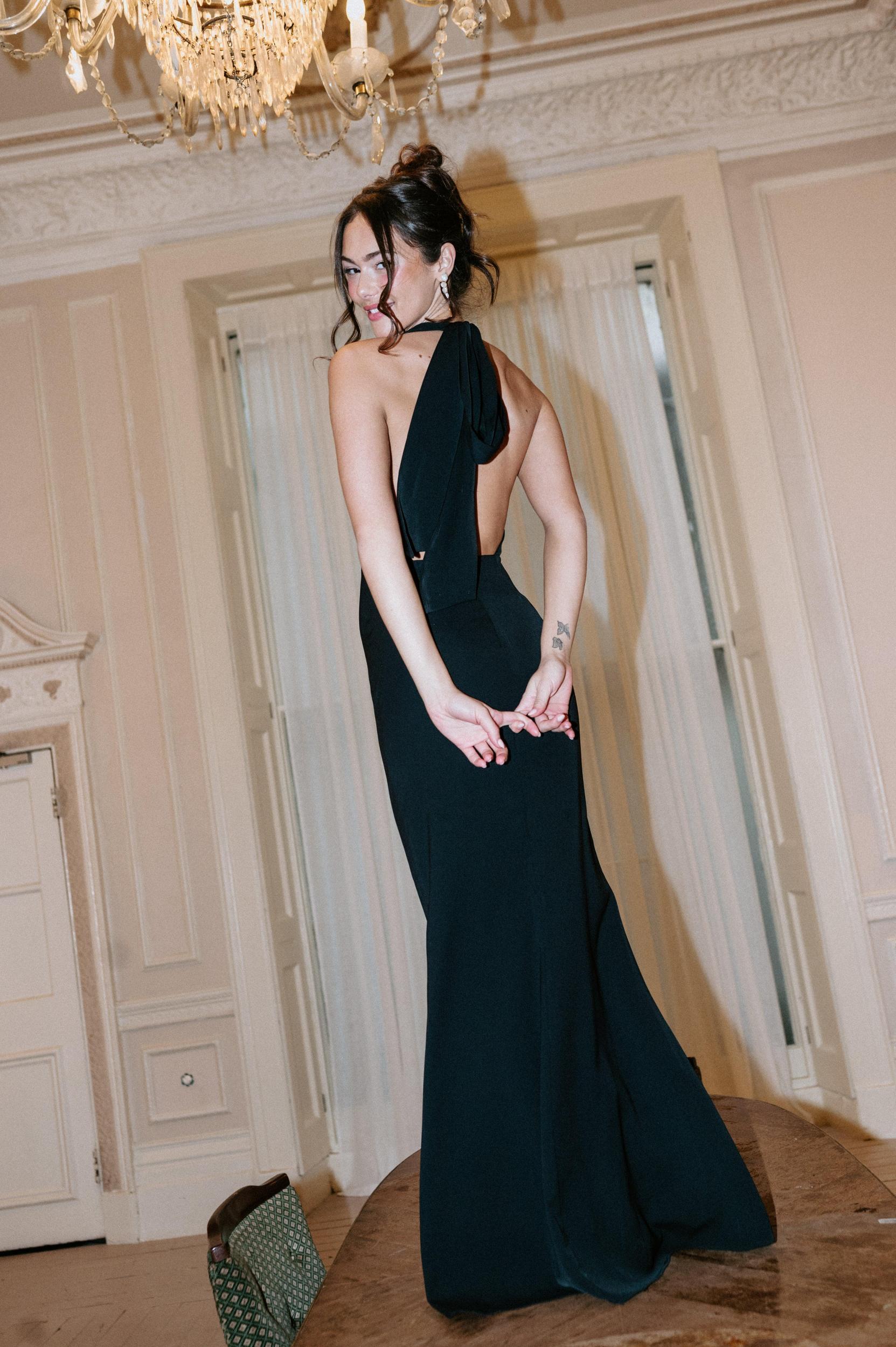 The Ultimate Muse Tie Neck Maxi Dress Product Image