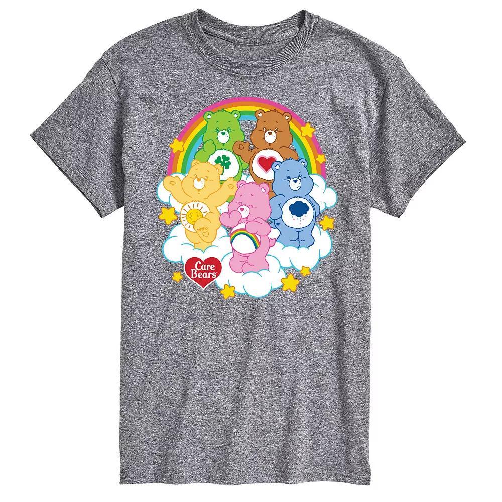 Big & Tall Care Bears Group On Clouds Graphic Tee, Men's, Size: Large Tall, Gray Product Image