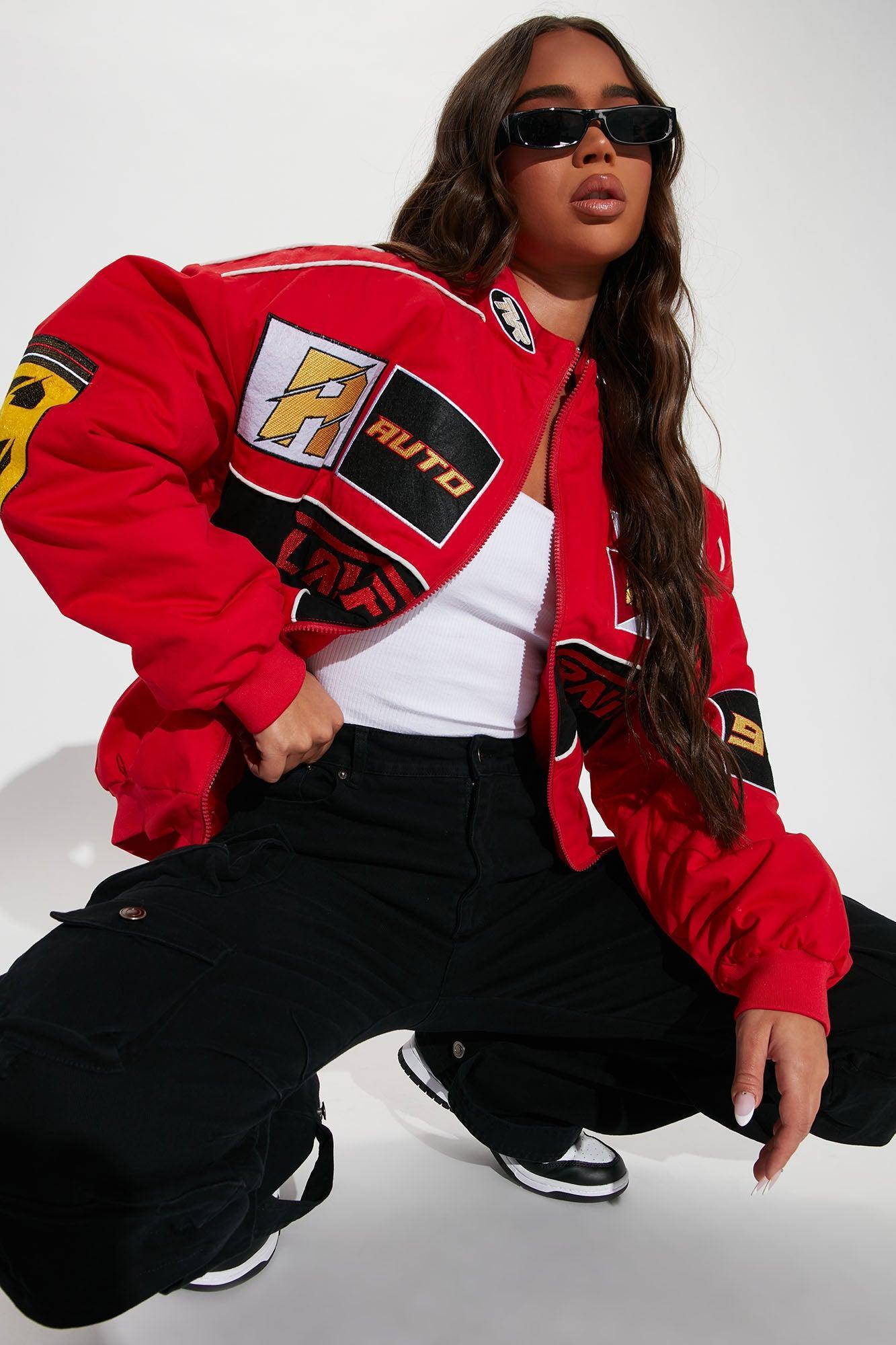Racing Cali Bomber Jacket - Red Product Image