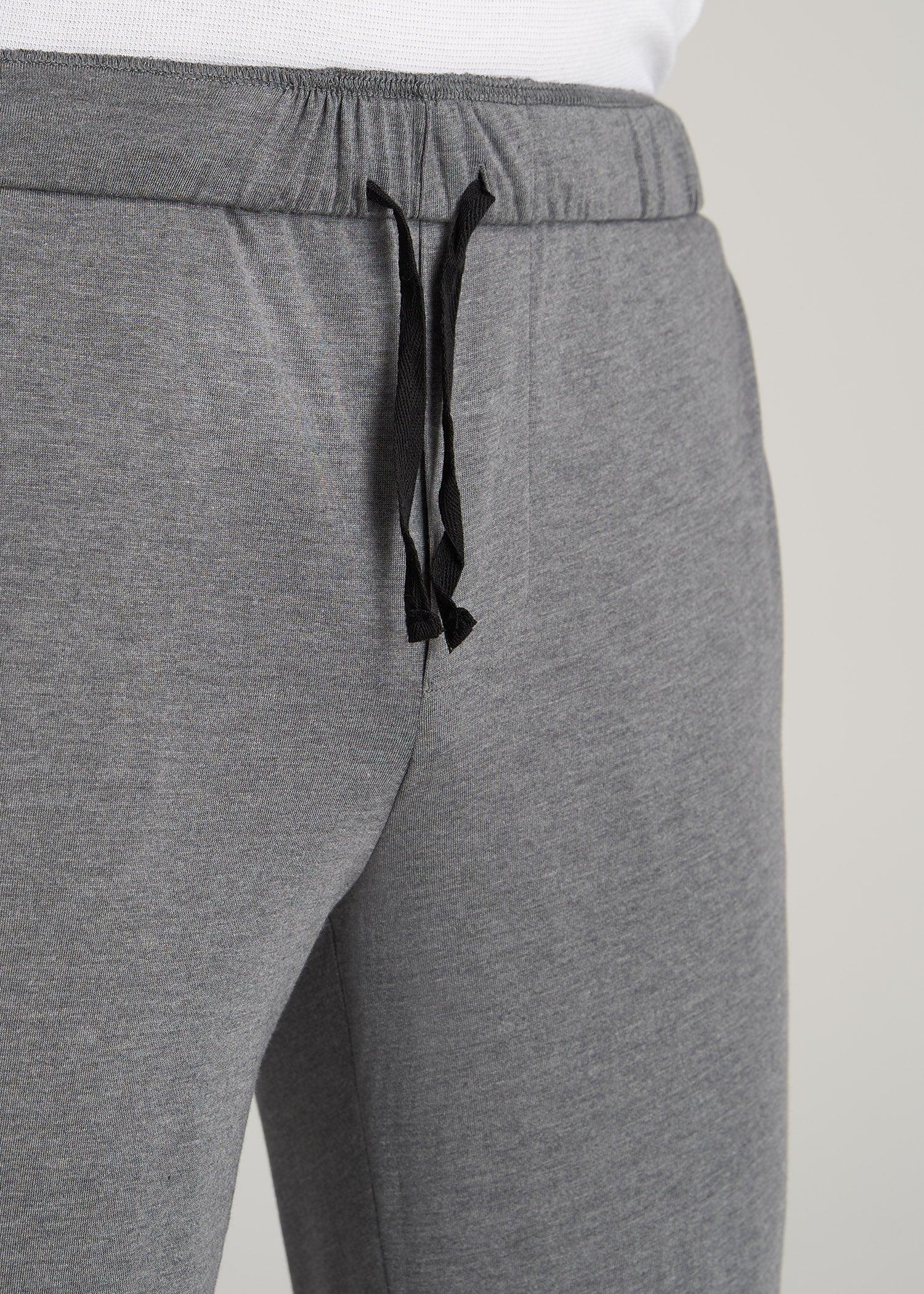 Lounge Pajama Pants for Tall Men in Charcoal Mix Product Image