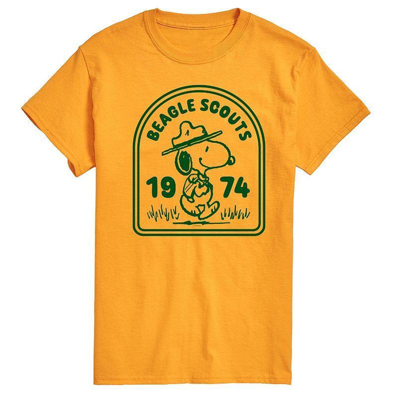 Men's Peanuts Beagle Scouts Badge Graphic Tee, Size: Large, White Product Image