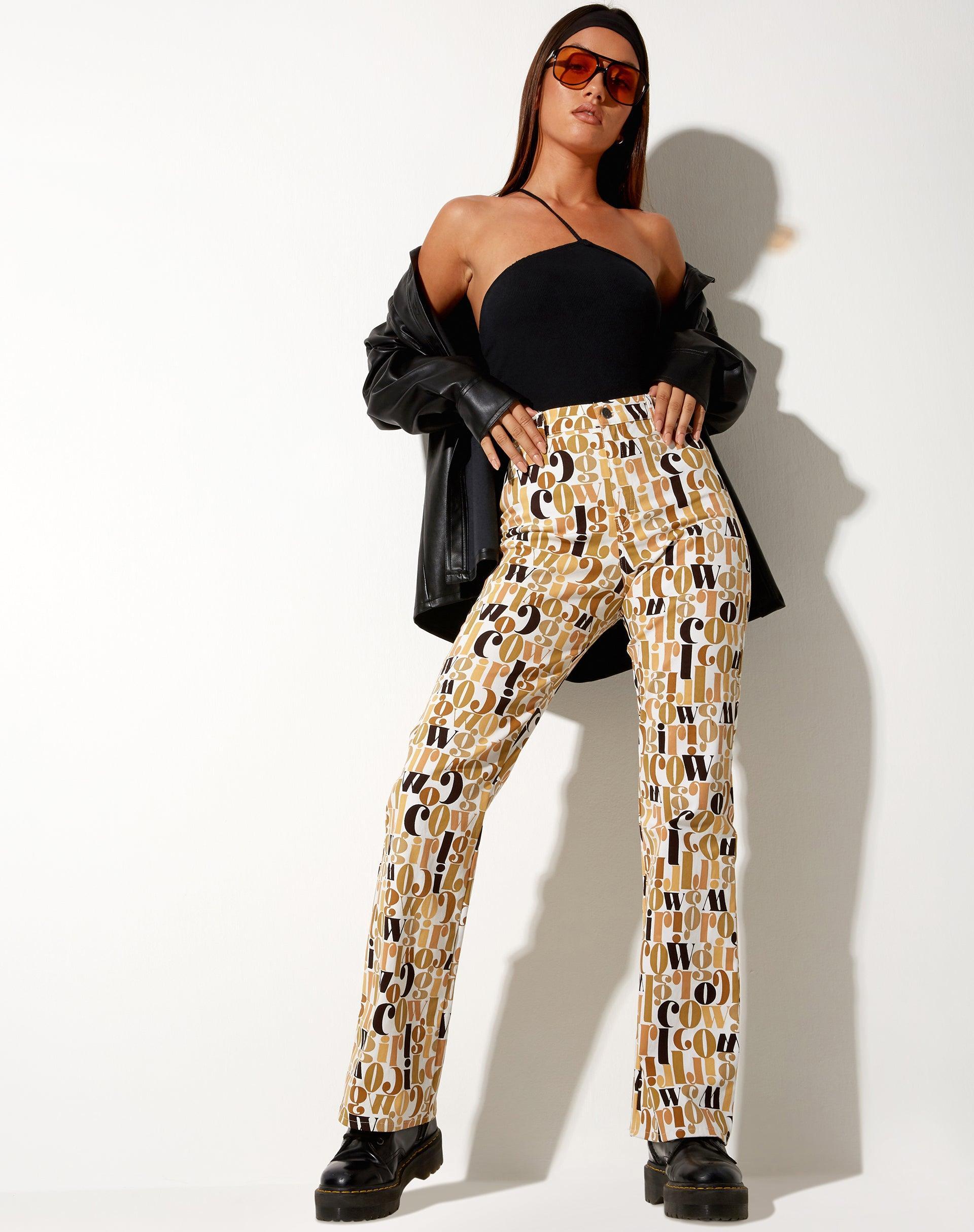 Zoven Flare Trouser in Cowgirl Product Image