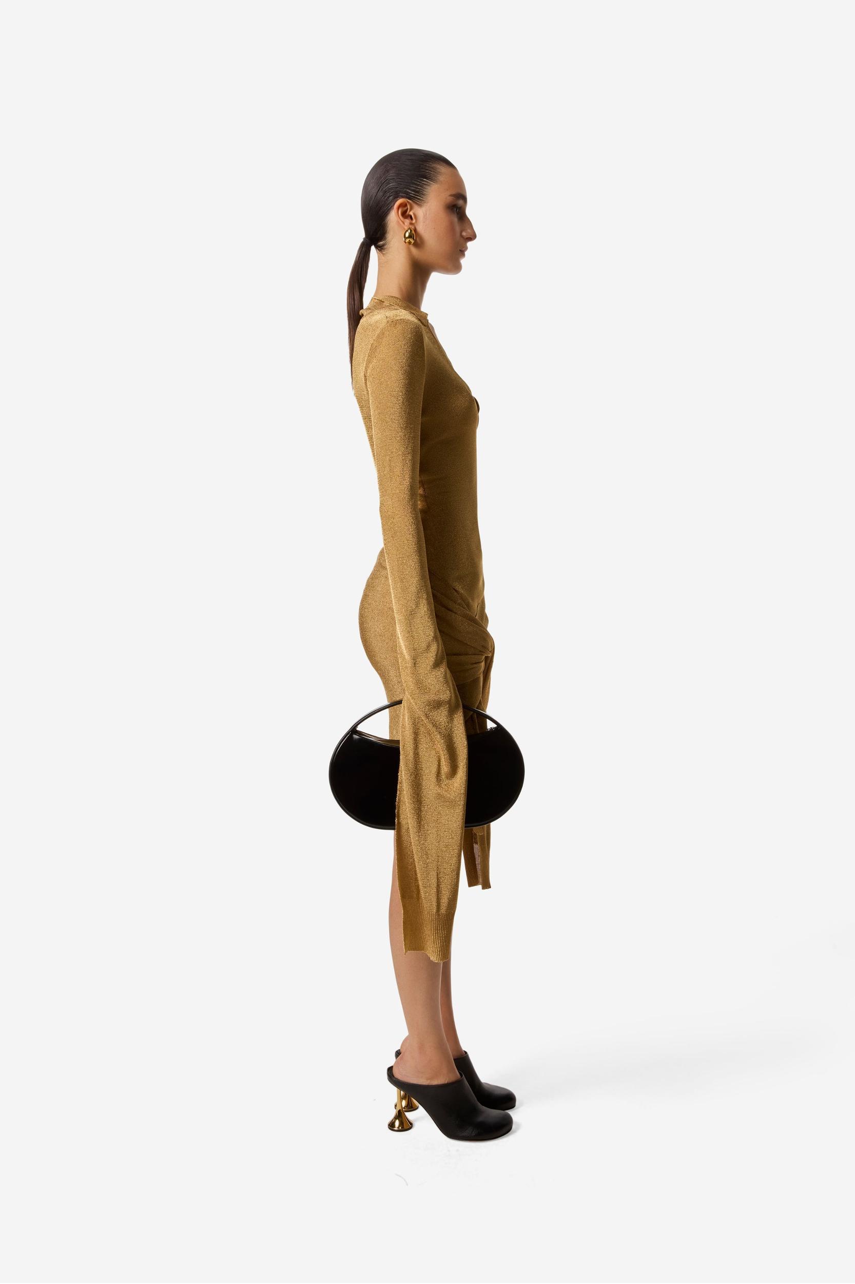 Knotted Sleeved Dress Product Image