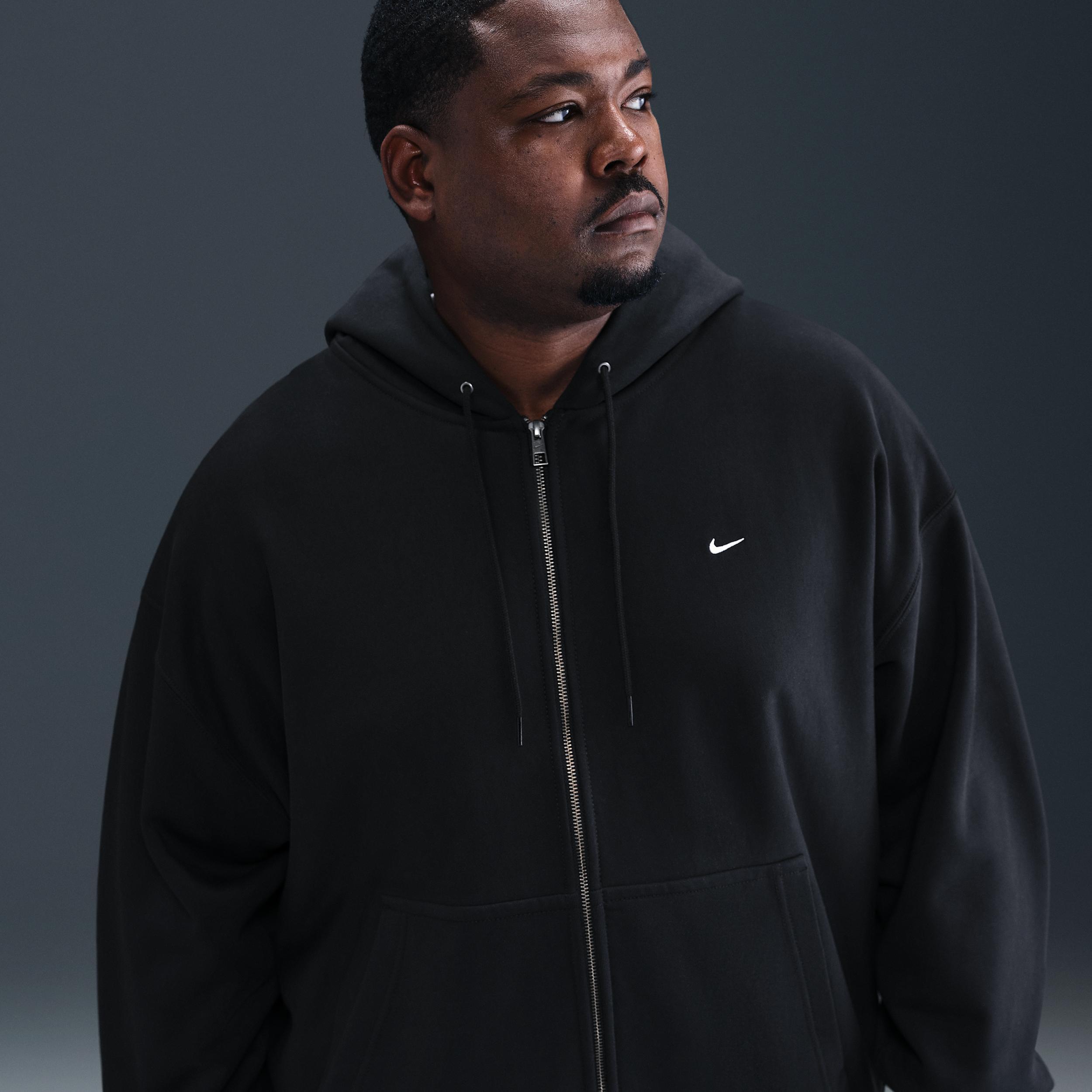 Nike Men's Solo Swoosh Full-Zip Fleece Hoodie Product Image