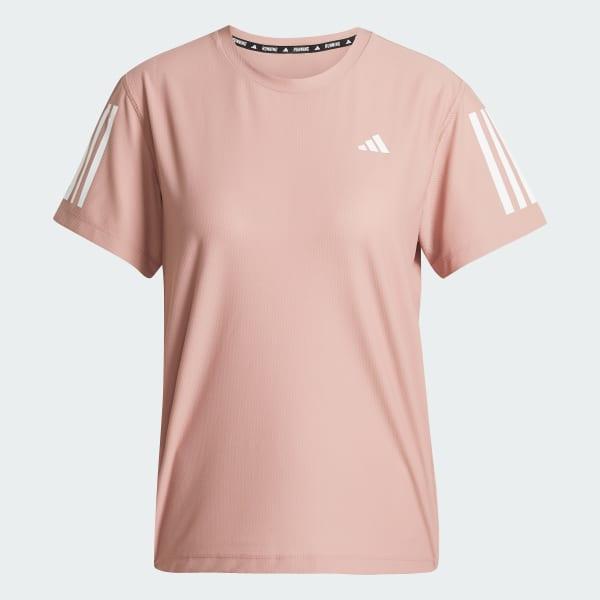 adidas Own The Run Tee Warm Clay S Womens Product Image