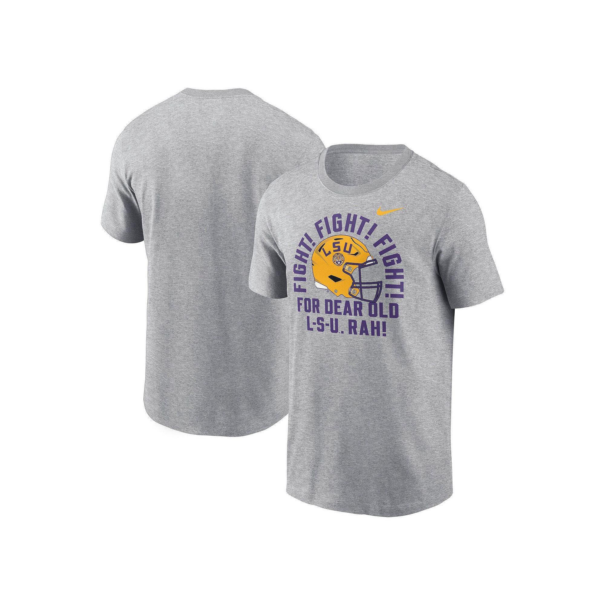 Men's Nike Heather Gray LSU Tigers Local Song T-Shirt, Size: Large, Grey Product Image