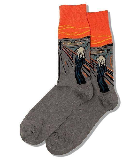 Hot Sox Novelty The Scream Crew Socks Product Image