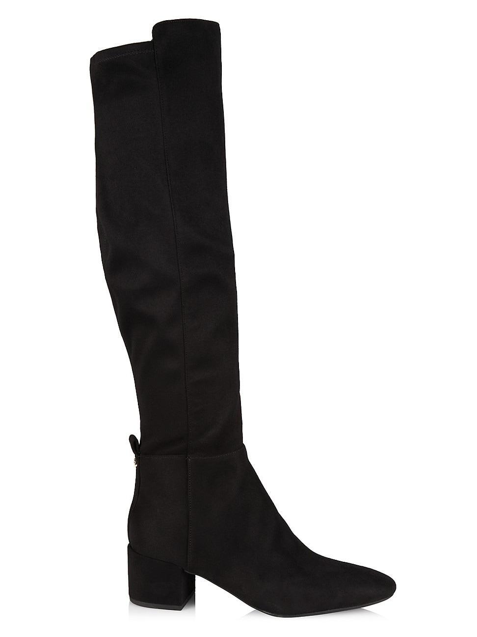 Schutz Womens Maryana Croc-Embossed Block Heel Pointed-Toe Tall Boots Product Image