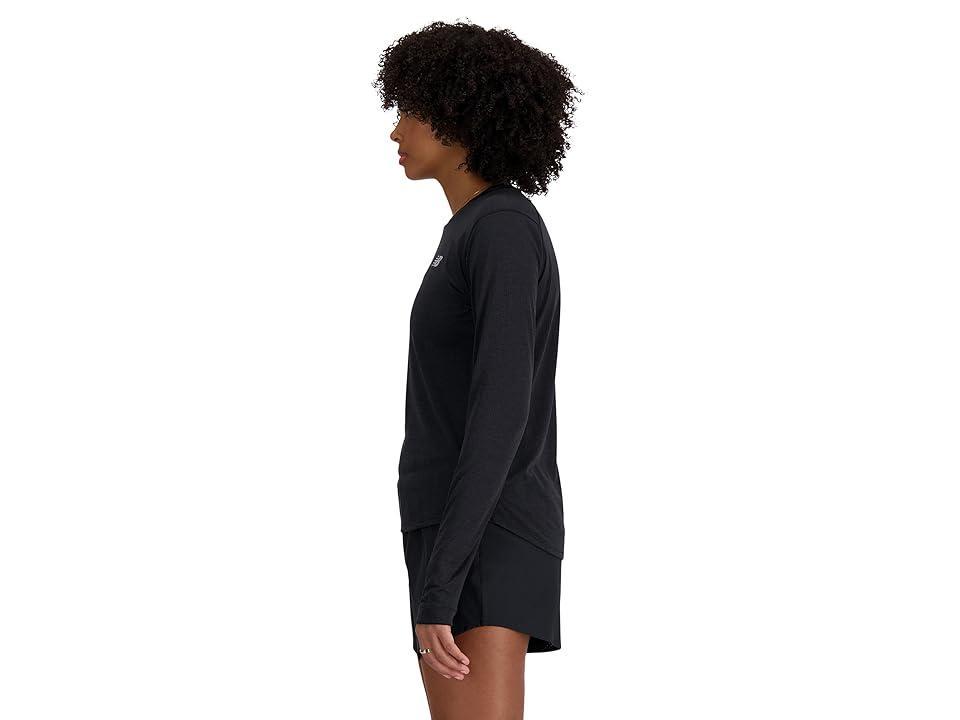 New Balance Athletics Long Sleeve Heather) Women's Clothing Product Image