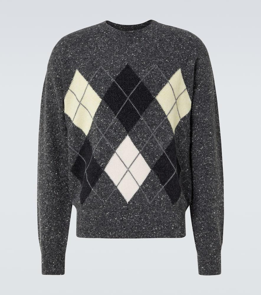 THE ROW Pincer Argyle Cashmere-blend Sweater In Multicolor Product Image