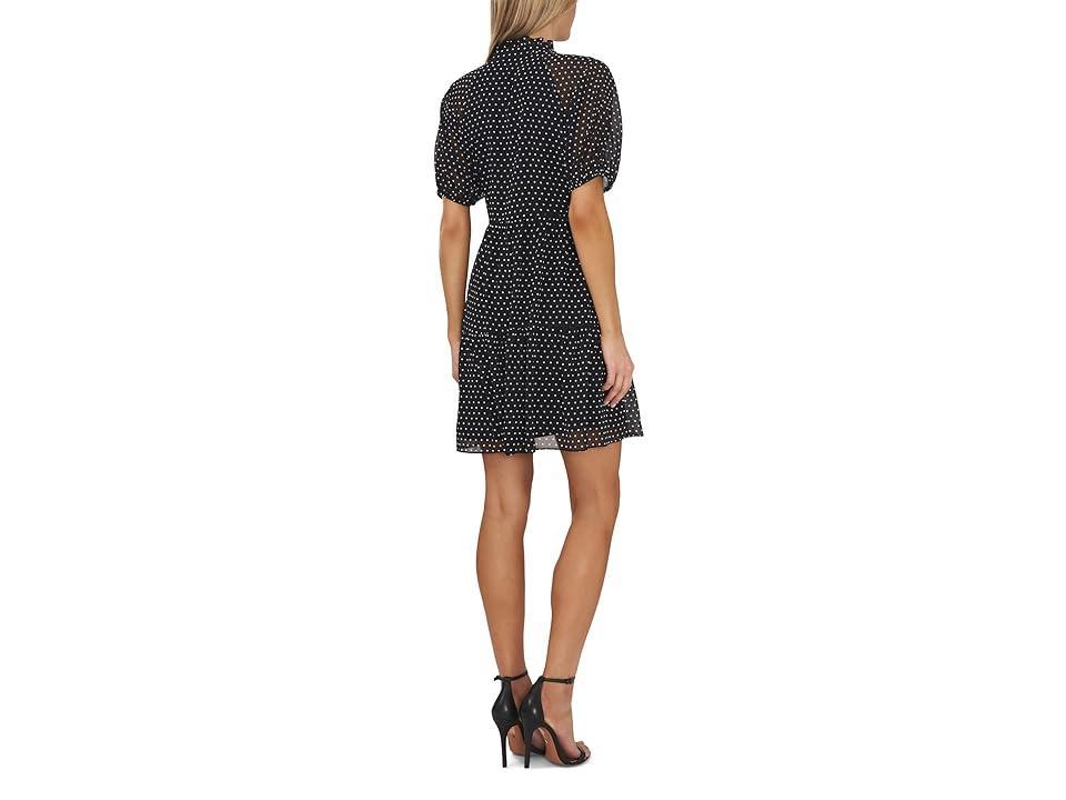 CeCe Short Sleeve Babydoll Dress (Rich ) Women's Clothing Product Image