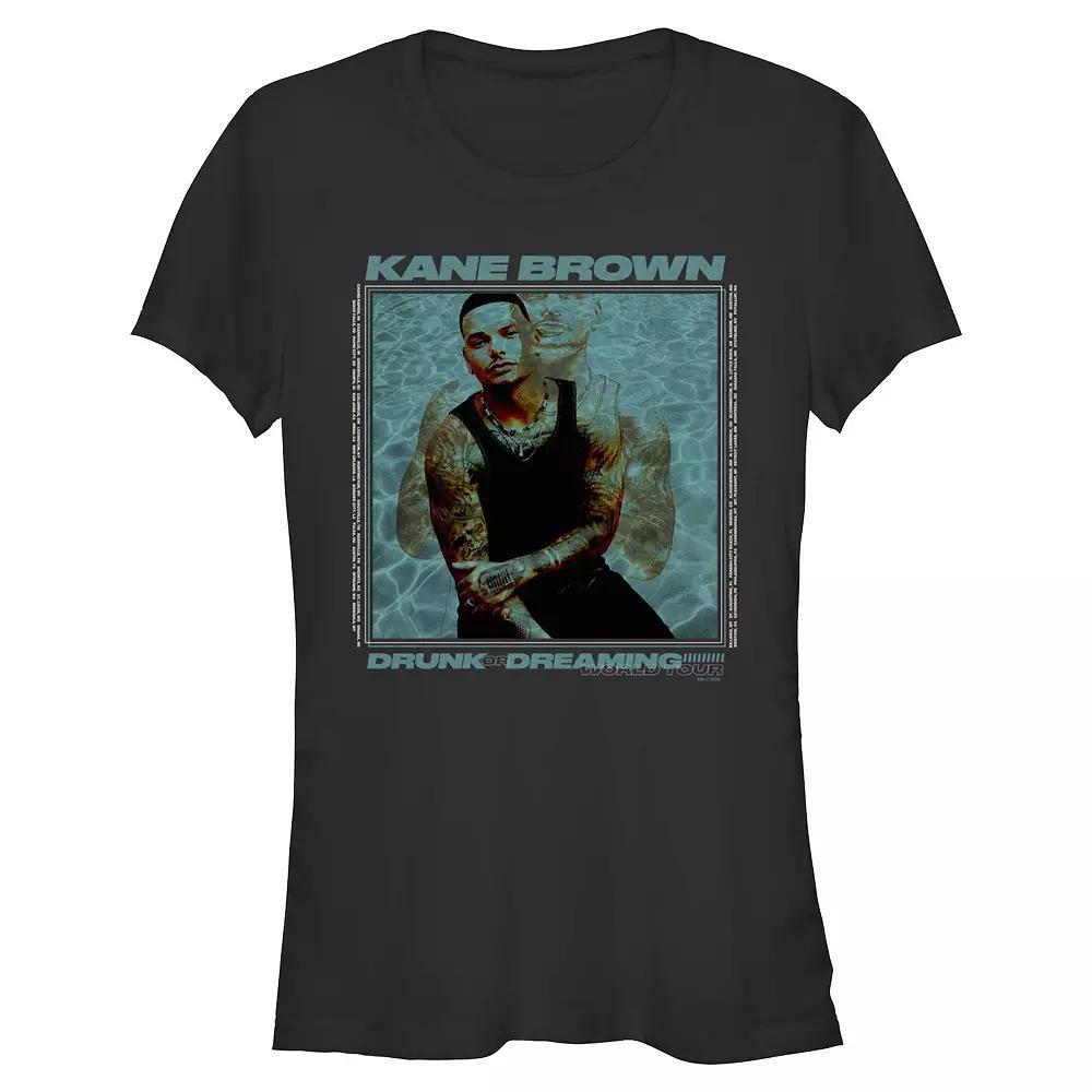 Women's Kane Brown Drunk Or Dreaming Fitted Graphic Tee, Size: XS, Black Product Image