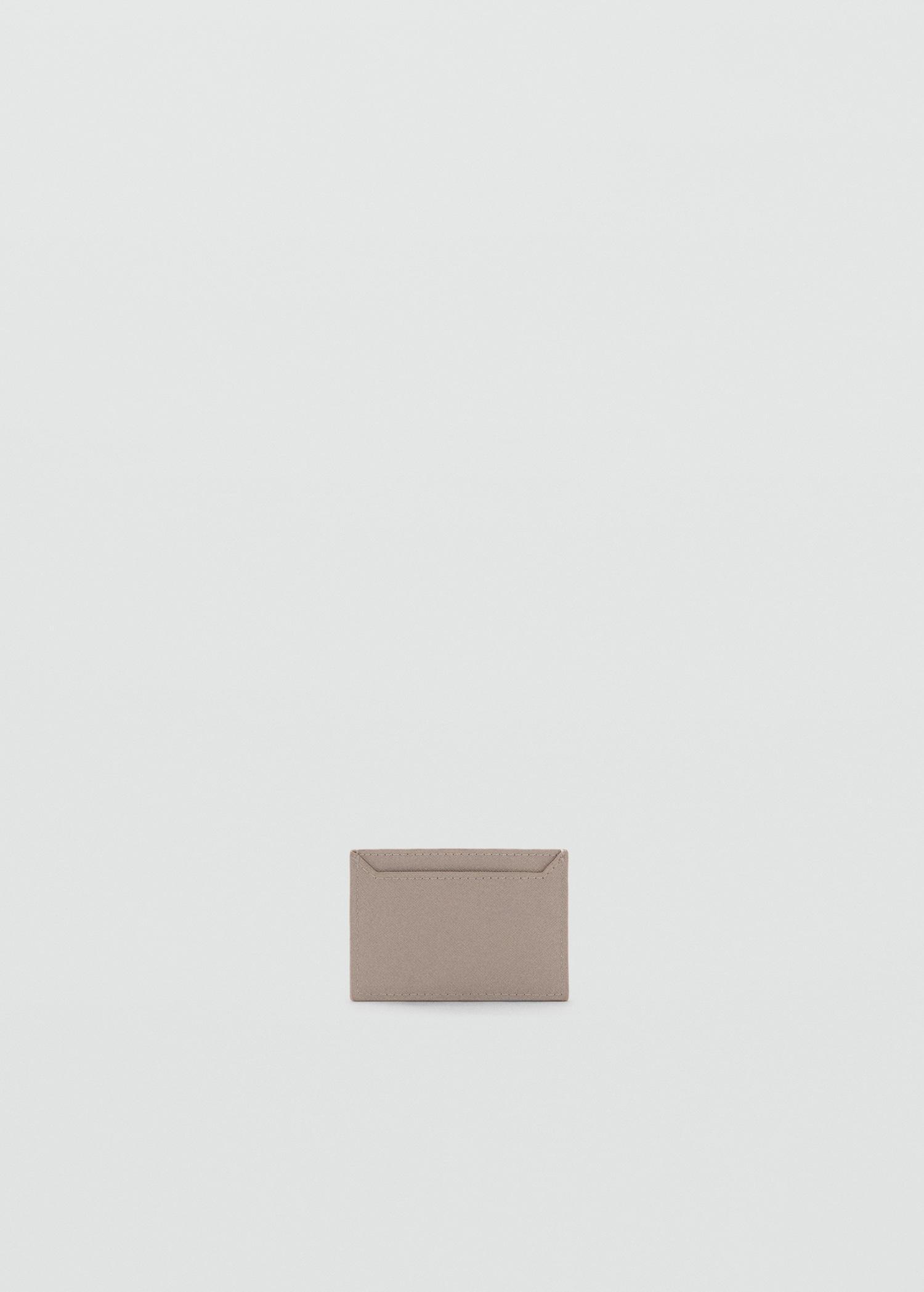 Saffiano-effect cardholder - Women | MANGO USA Product Image