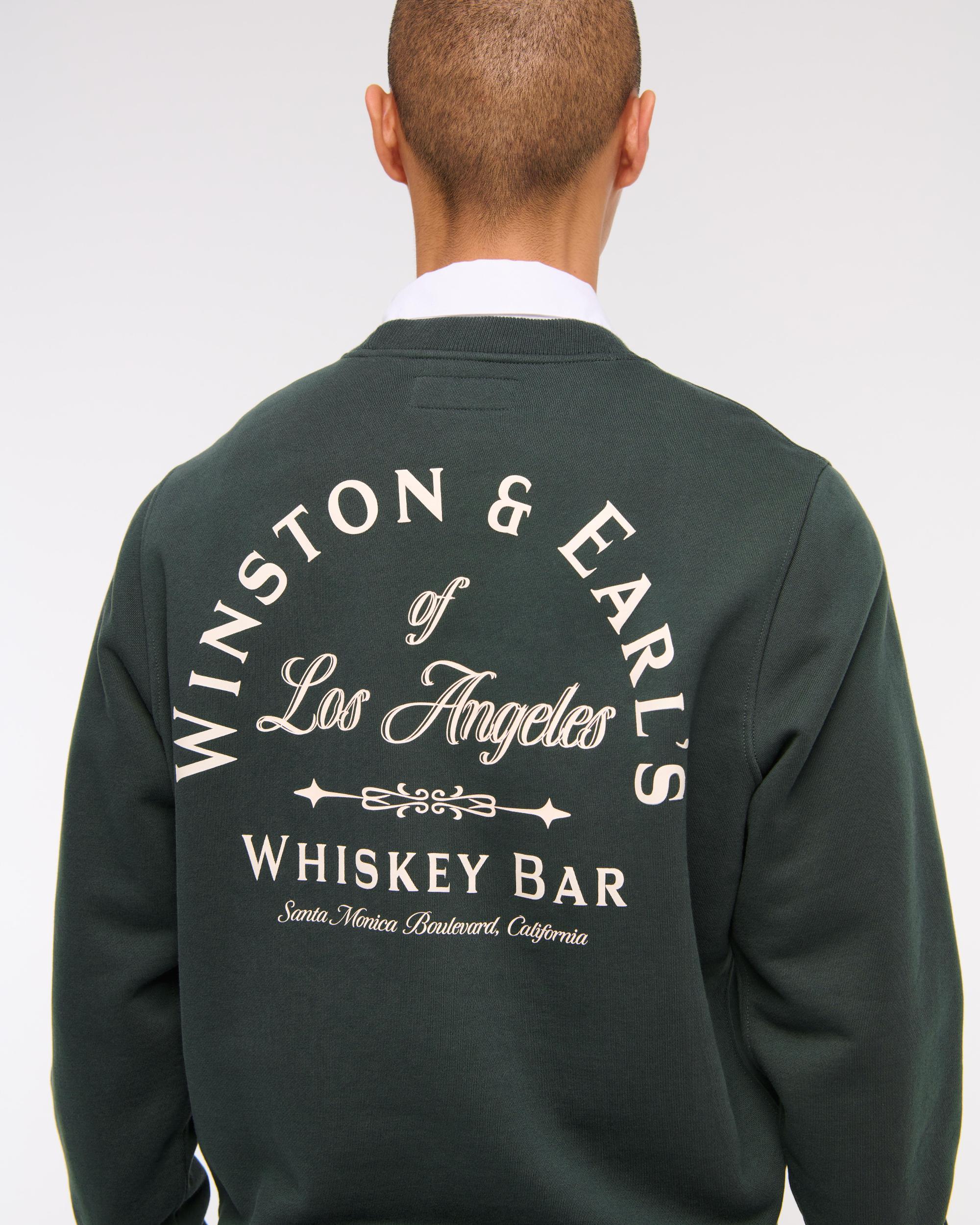 Premium Heavyweight Graphic Crew Sweatshirt Product Image