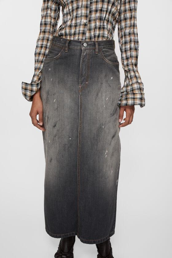 Mid-length denim skirt Product Image