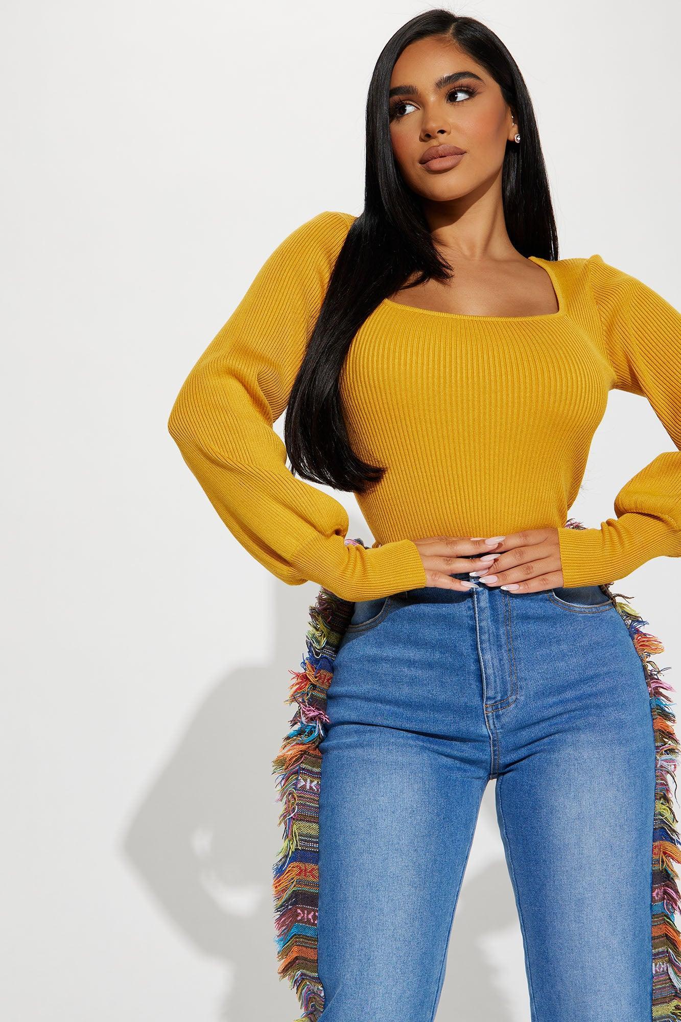 Higher Love Sweater - Mustard Product Image