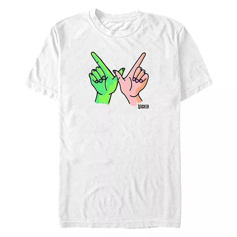 Big & Tall Wicked W Hands Sign Graphic Tee, Men's, Size: XL Tall, White Product Image